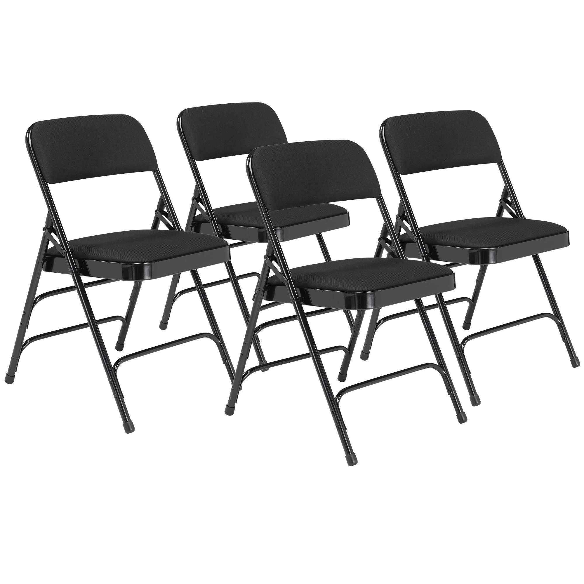 National Public Seating, 2300 Series Fabric Folding Chair, Primary Color Black, Included (qty.) 4, Seating Type Folding Chair, Model# 2310